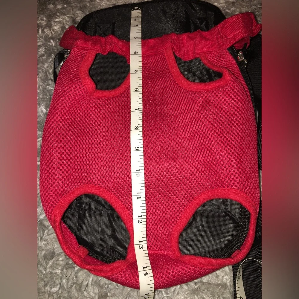 NWOT Pet Shoulder Front/Backpack Dog Carrier (Red)
